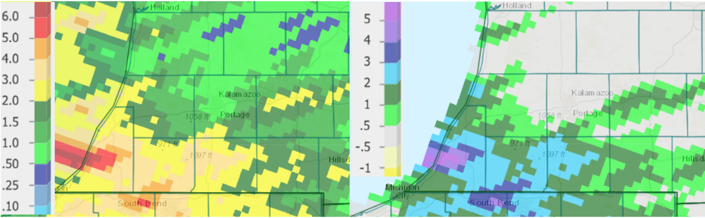 Precipitation totals